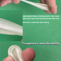 6pcs Paddle Tail Soft Lure Bionic Swimbait Fishing For Freshwater