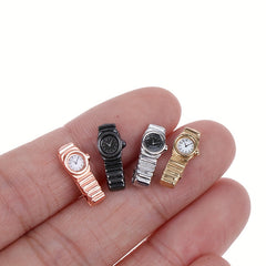 Mini Metal Watch Set for Dollhouse Decor