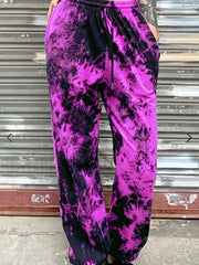 Tie Dye High Waist Harem Drawstring Pants