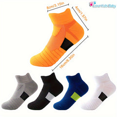 Unisex Kid's Solid Towel Sole Sport Socks Non Slip Breathable Quick Dry Socks