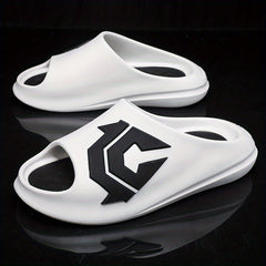 Men's Non Slip Slides Lightweight Open Toe Quick Dry Slippers