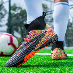 Unisex Turf Soccer Shoes Outdoor Anti-skid Wear-Resistant Breathable Shoes