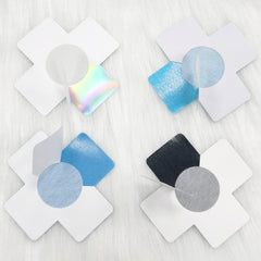 Invisible Self Adhesive Nipple Covers, Cross Shaped, Seamless Pasties