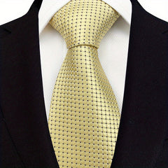 Dragon Pattern Tie Brocade Fabric Festive Chinese Necktie