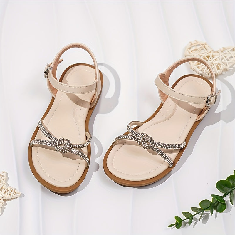 Girls Rhinestone Sandals: Lightweight Dress Sandals for Outdoor