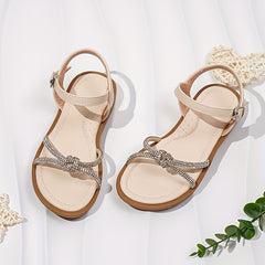 Girls Rhinestone Sandals: Lightweight Dress Sandals for Outdoor