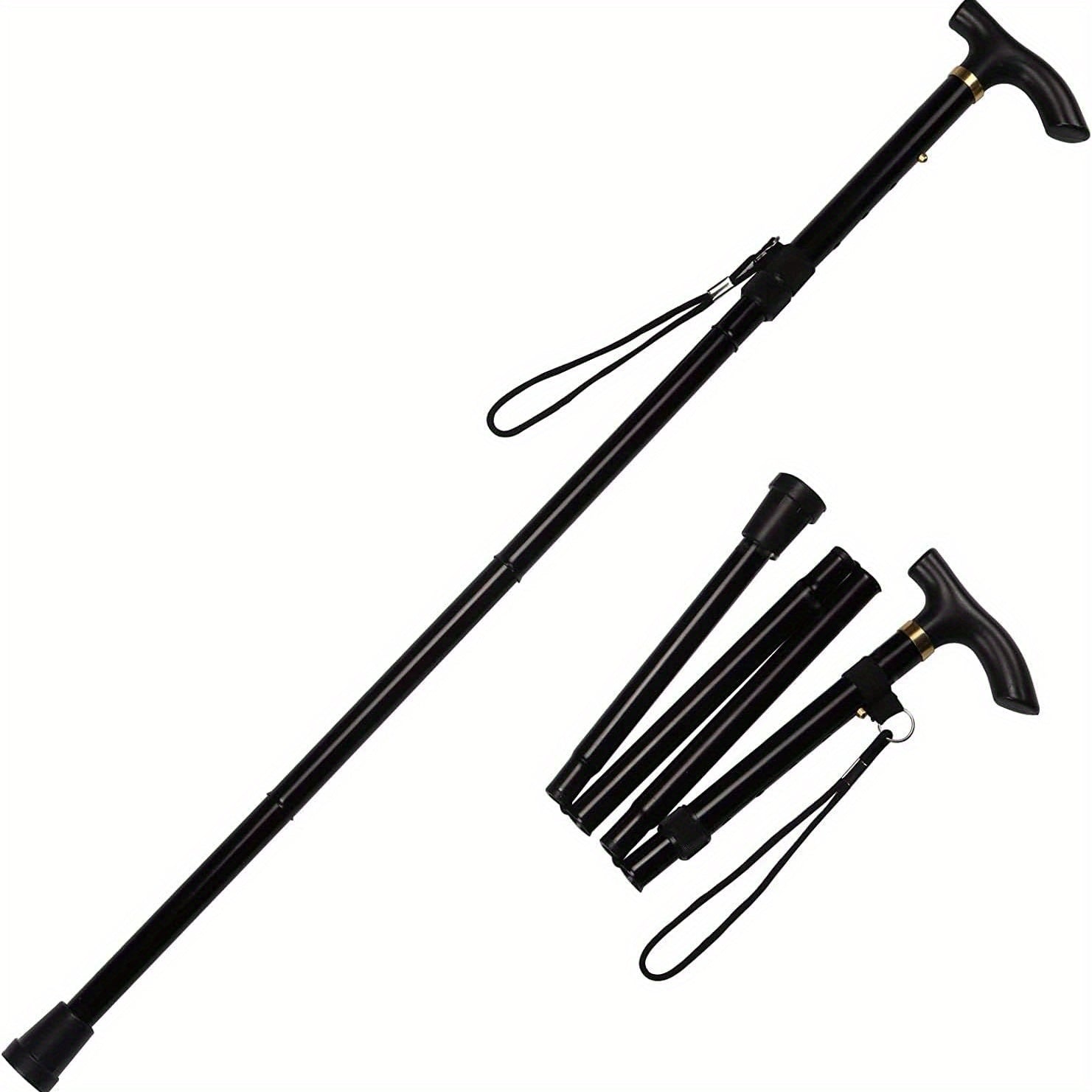 Folding Walking Stick Trekking Pole Adjustable Lightweight Hiking Stick
