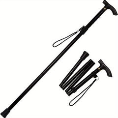 Folding Walking Stick Trekking Pole Adjustable Lightweight Hiking Stick