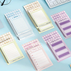 Cartoon Student Memo Notebook with Sticker