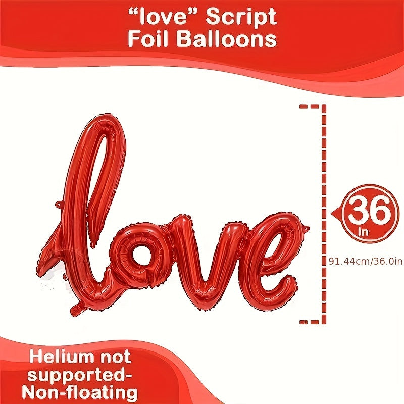 Large Red Heart Balloon with 1000 Rose Petals - Romantic Anniversary Decoration