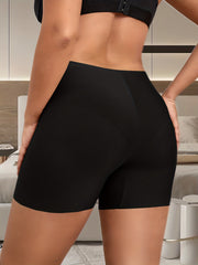 Letter Graphic Tummy Control Seamless Shapewear Boy Shorts Panty