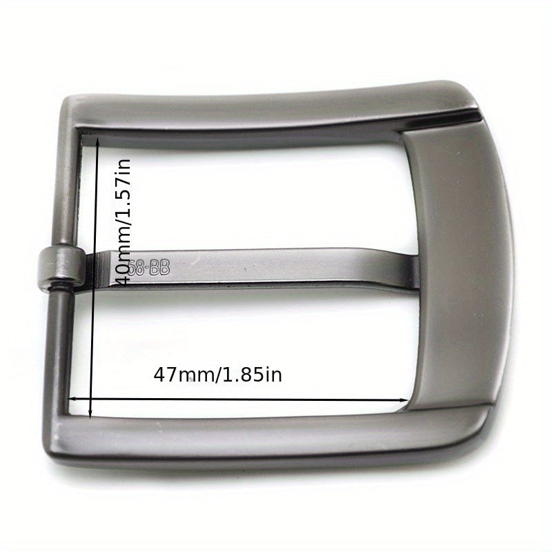 Sleek Zinc Alloy 2pcs Men's Belt Buckles for Leather Craft & DIY Accessories