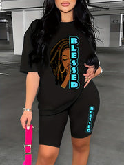 Colorblock Lounge Set & Cozy Shorts Women's Loungewear