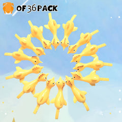 Bulk Yellow TPU Flying Rubber Chicken Finger Slingshot Toys