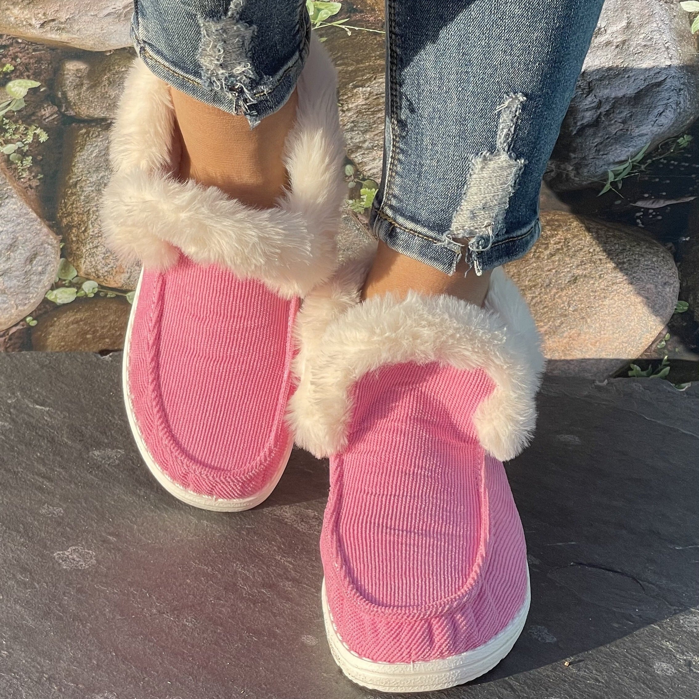 Women's Solid Winter Warm Casual Thick Warm Boots Outdoor Comfortable