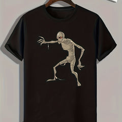 Mummy Print Men's Graphic T shirt Casual Comfy Tees For Summer