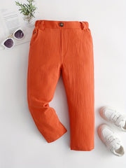 Boys Casual Solid Comfortable Pants Breathable Sports Pants