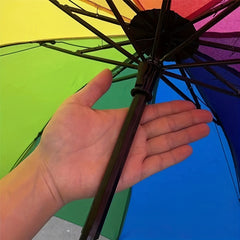 Rainbow Folding Umbrella Ten Ribs Business Manual
