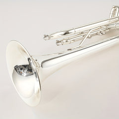 Professional Silver Trumpet B flat Brass Nickel Tube Body Playing Trumpet