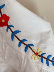 Girls Embroidered Shirt, Long Sleeve Casual Blouse Top