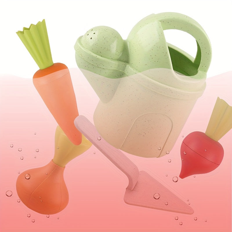 KIDNOAM Kids Beach Toys Set - Sand Radish Potting Farm Play House Set