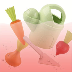 KIDNOAM Kids Beach Toys Set - Sand Radish Potting Farm Play House Set