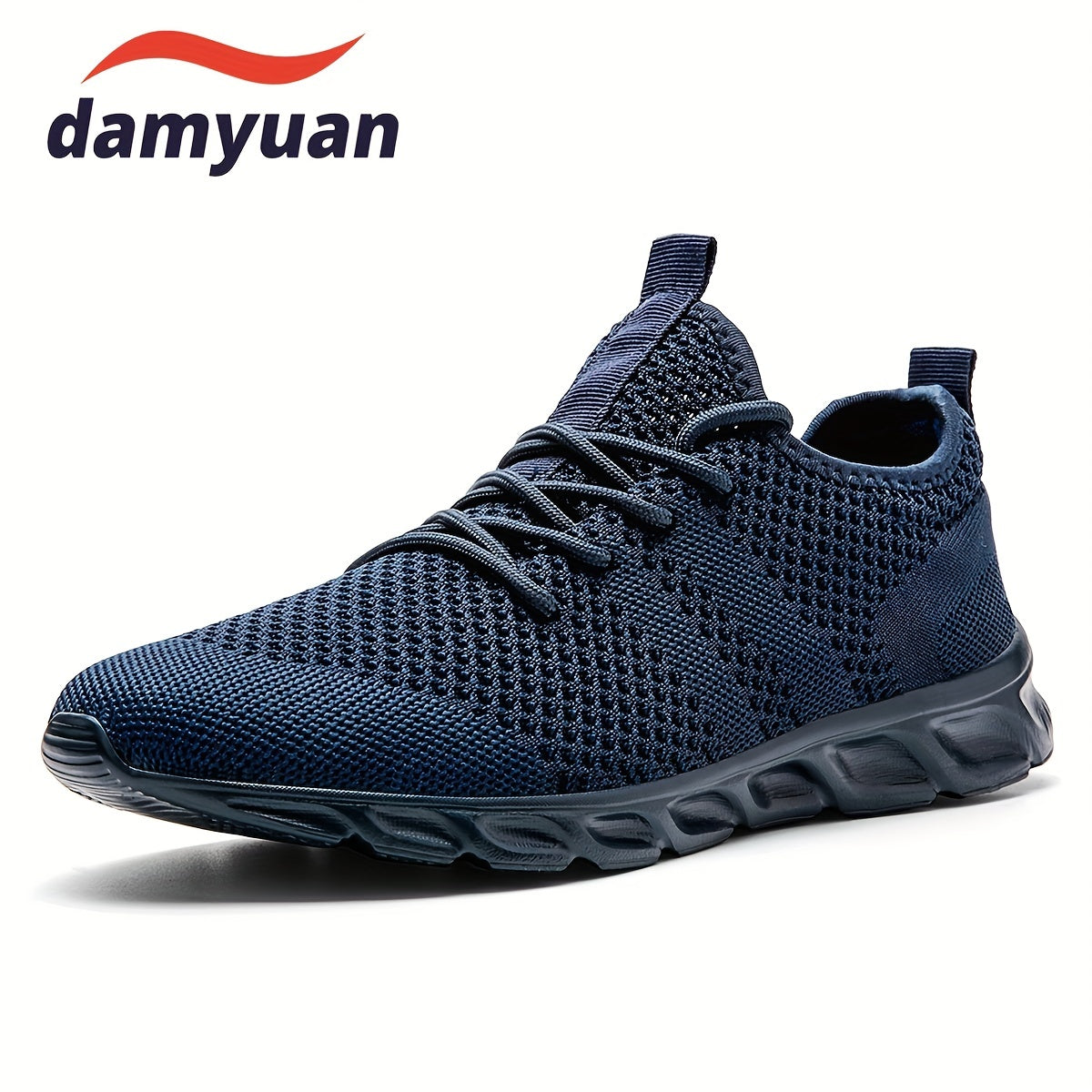Men's Knitted Breathable Walking Shoes Lightweight Comfy Casual Shoes