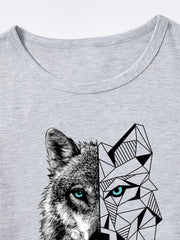 2pcs Boys Summer Suit Grey Tee And Shorts
