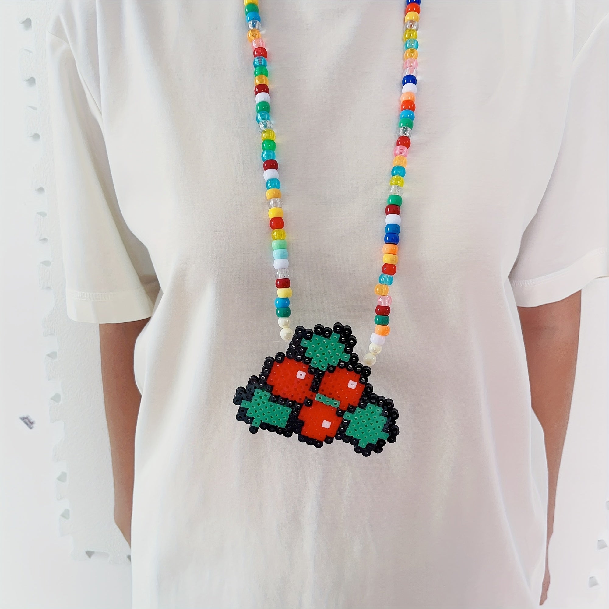 Colorful Candy Beads Necklace Glowing Necklace For Nightclub Christmas Gift