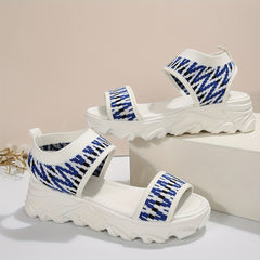 Women's Thick Bottom Woven Sandals Soft Comfortable Outdoor Sandals