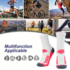 2 Pairs Over the Knee Compression Socks for Running & Fitness