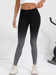 Ombre Workout Leggings Seamless High Waisted Tummy Control Yoga Pants
