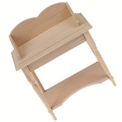 Baby House Mini Furniture Wooden Storage Table