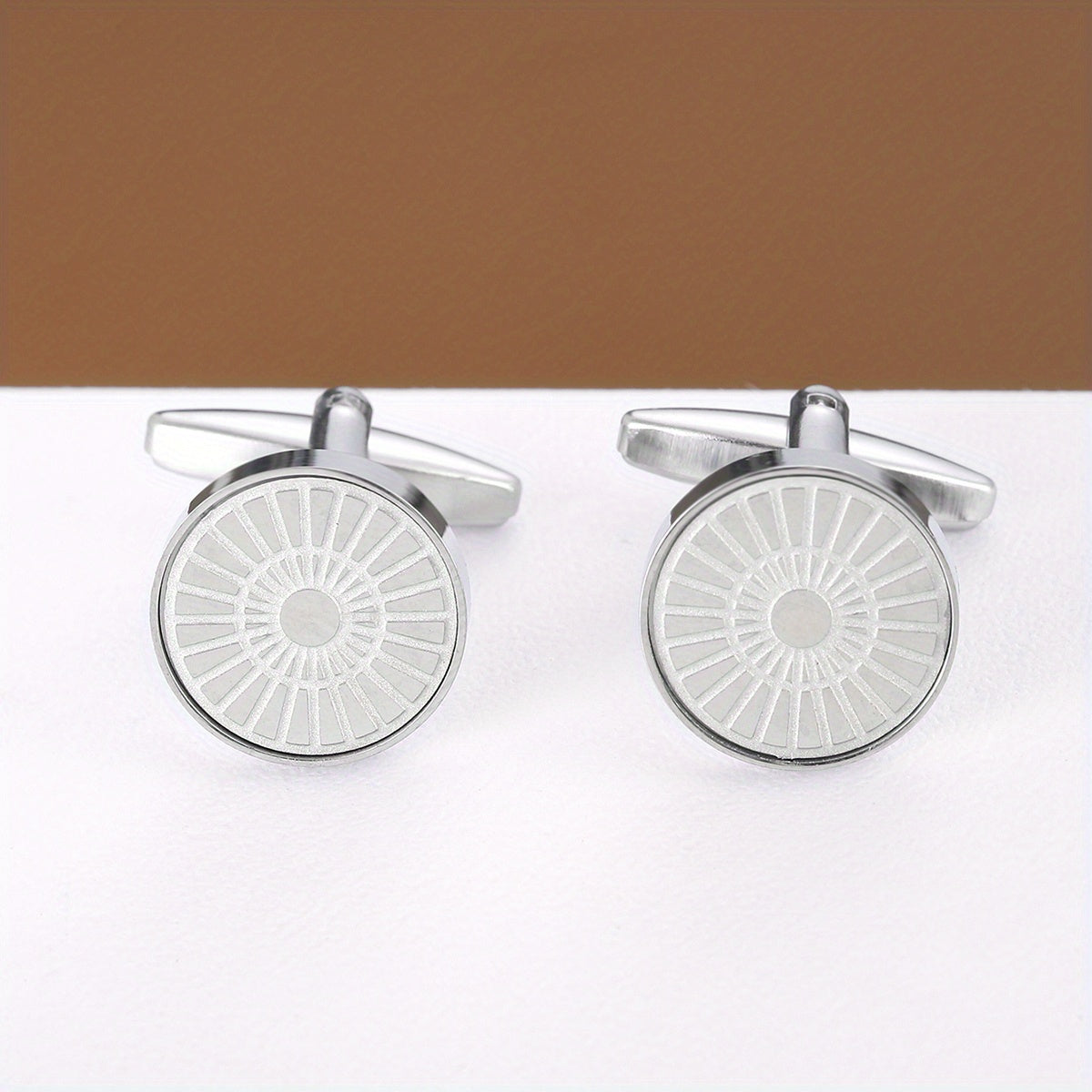 Romantic Round Cufflinks for Men Business Buttons