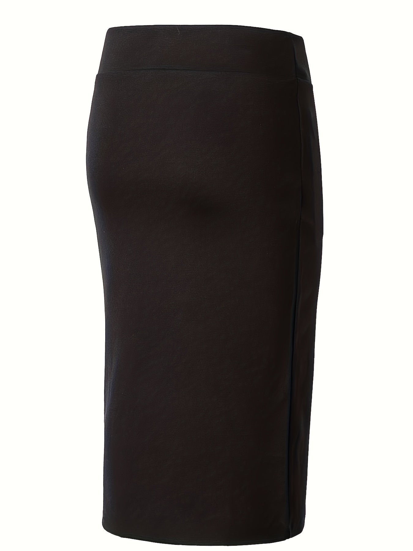 High Waist Pencil Skirt Solid Office Wear