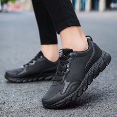 Waterproof Non-slip Running Shoes PU Leather Casual Sneakers Women's Footwear