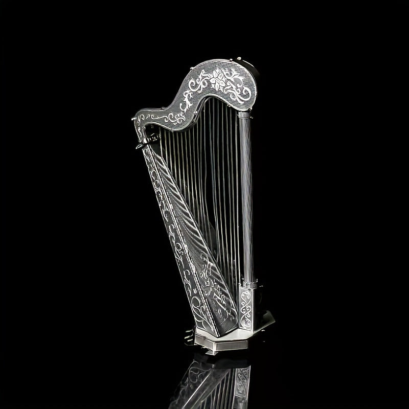 DIY Metal Toy Harp Model 3D Puzzle Hand Model