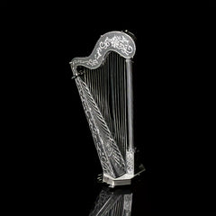 DIY Metal Toy Harp Model 3D Puzzle Hand Model