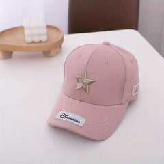 Star Embroidery Cap for Summer Outdoor Traveling