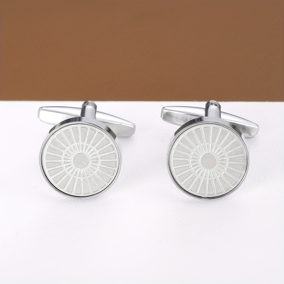 Romantic Round Cufflinks for Men Business Buttons