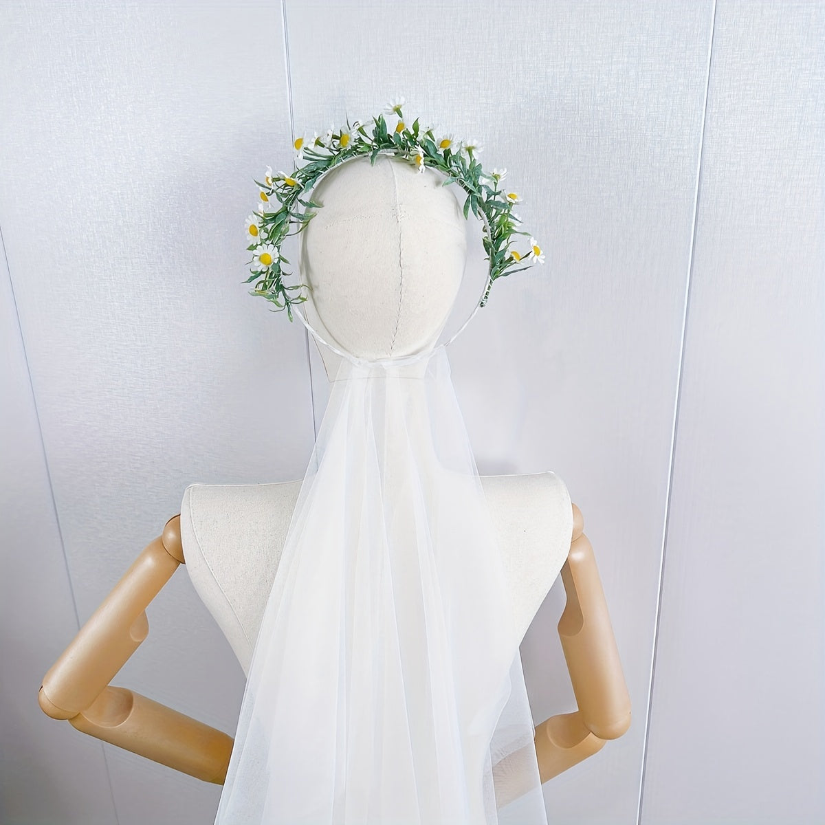 Bridal Mesh Veil Headband Wedding Hair Accessory