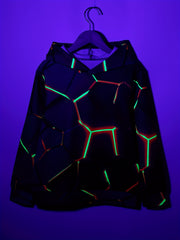 Luminous 3D Print Boys Casual Pullover Hooded Long Sleeve Sweatshirt