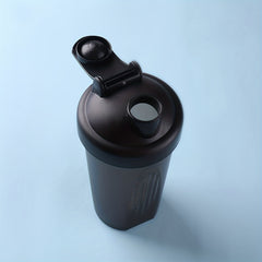 400ml Sports Protein Powder Shaker Cup - Flip Top Sports Water Bottle