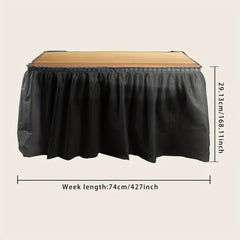 Disposable Waterproof Tablecloth and Skirt Set for Parties