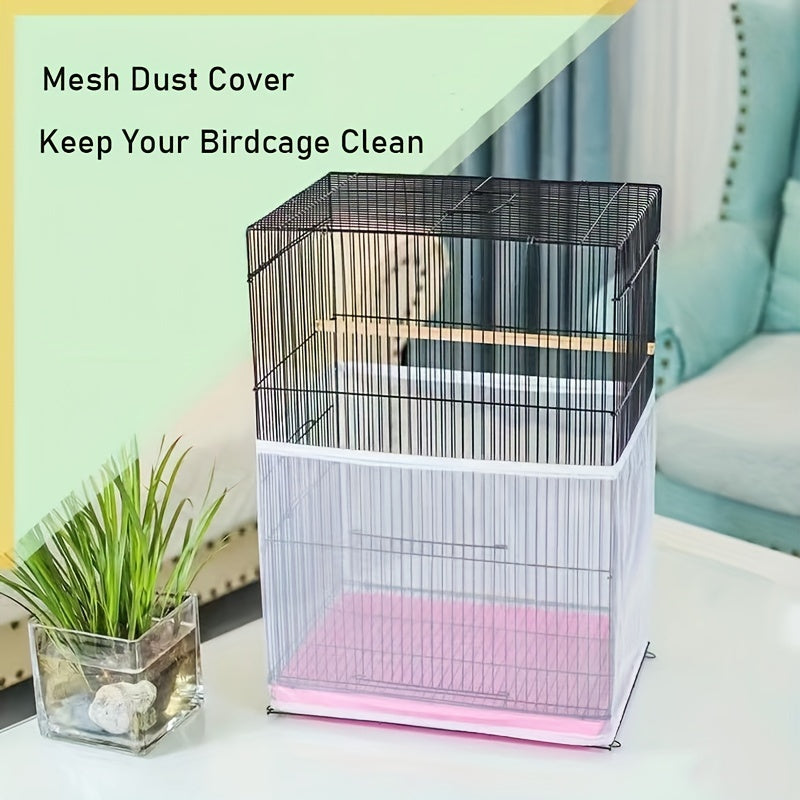 Parrot Seed Catcher Mesh Net Cover for Tidy Cages