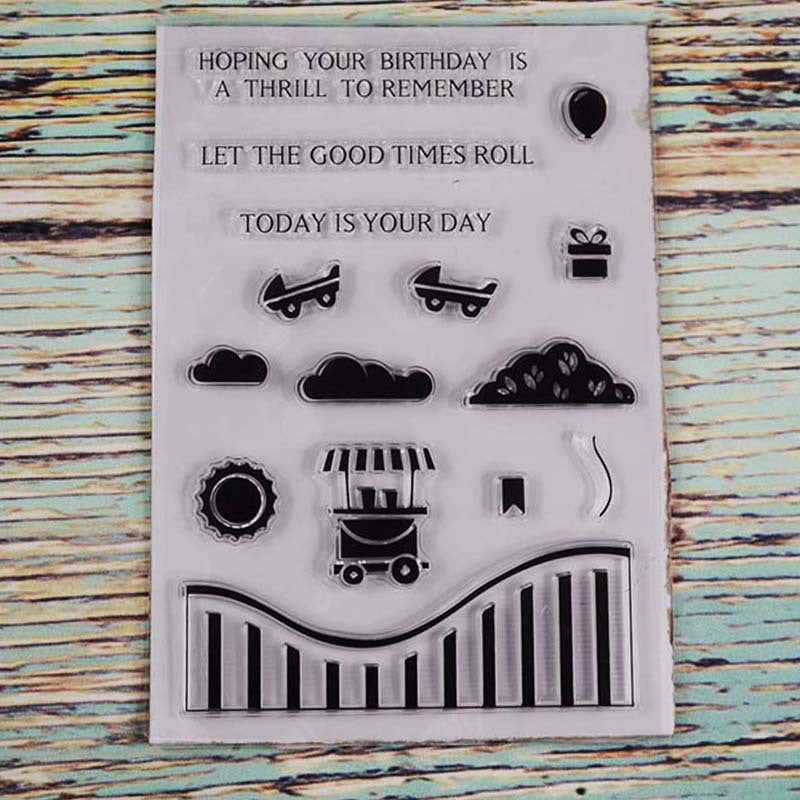 Flower Cartoon Animals Clear Stamps Rubber Stamp for DIY Scrapbooking