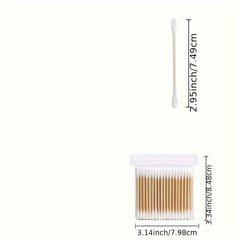 100pcs Double-Headed Disposable Ear Swabs