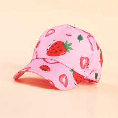 Girls Animal Embroidered Baseball Cap Adjustable Sun Hat