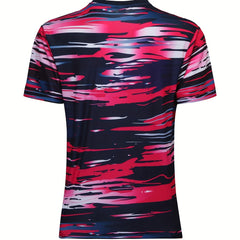 Men's Camo Compression Sports Tee Stretch Fit Summer Fitness Clothing