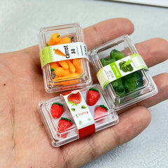 3pcs Mini Fruit & Vegetable Set for Dollhouses 1:6 & 1:12 Scale